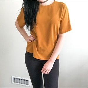 Mustard colored blouse
